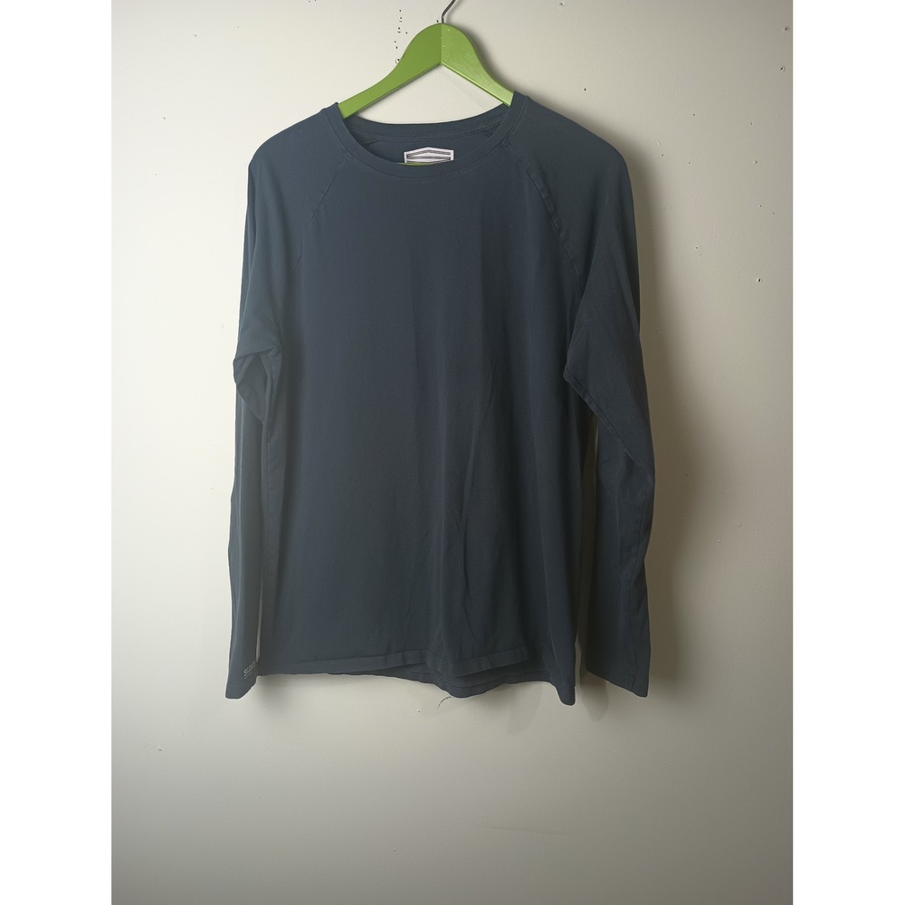 Suntect Unisex Contractor LS Tee Navy Blue UPF 50+ Long Sleeve Shirt Large